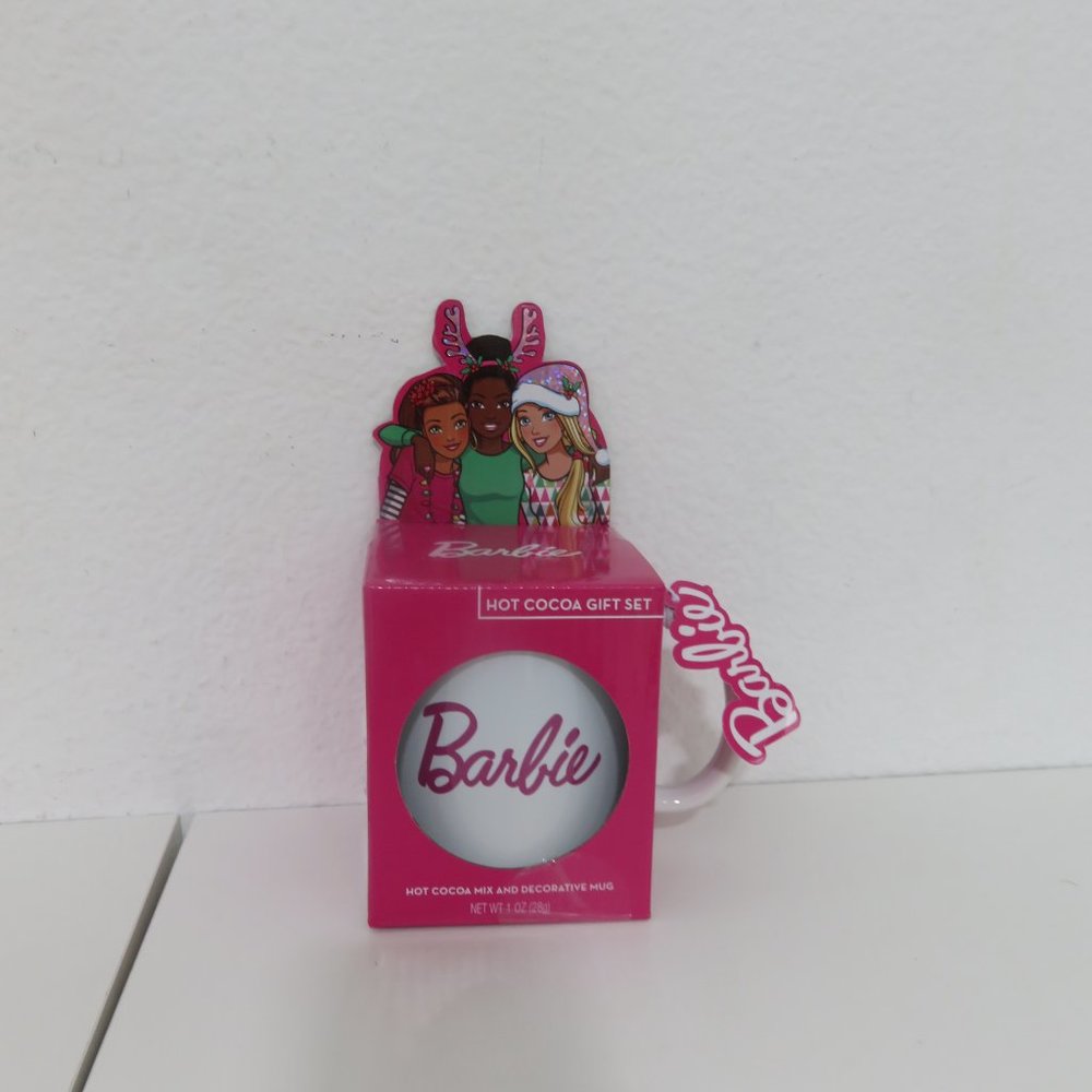 Barbie Hot Cocoa mix and Decorative mug Gift Set